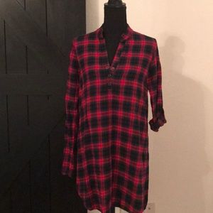 Super Soft Flannel Long Sleeve Dress